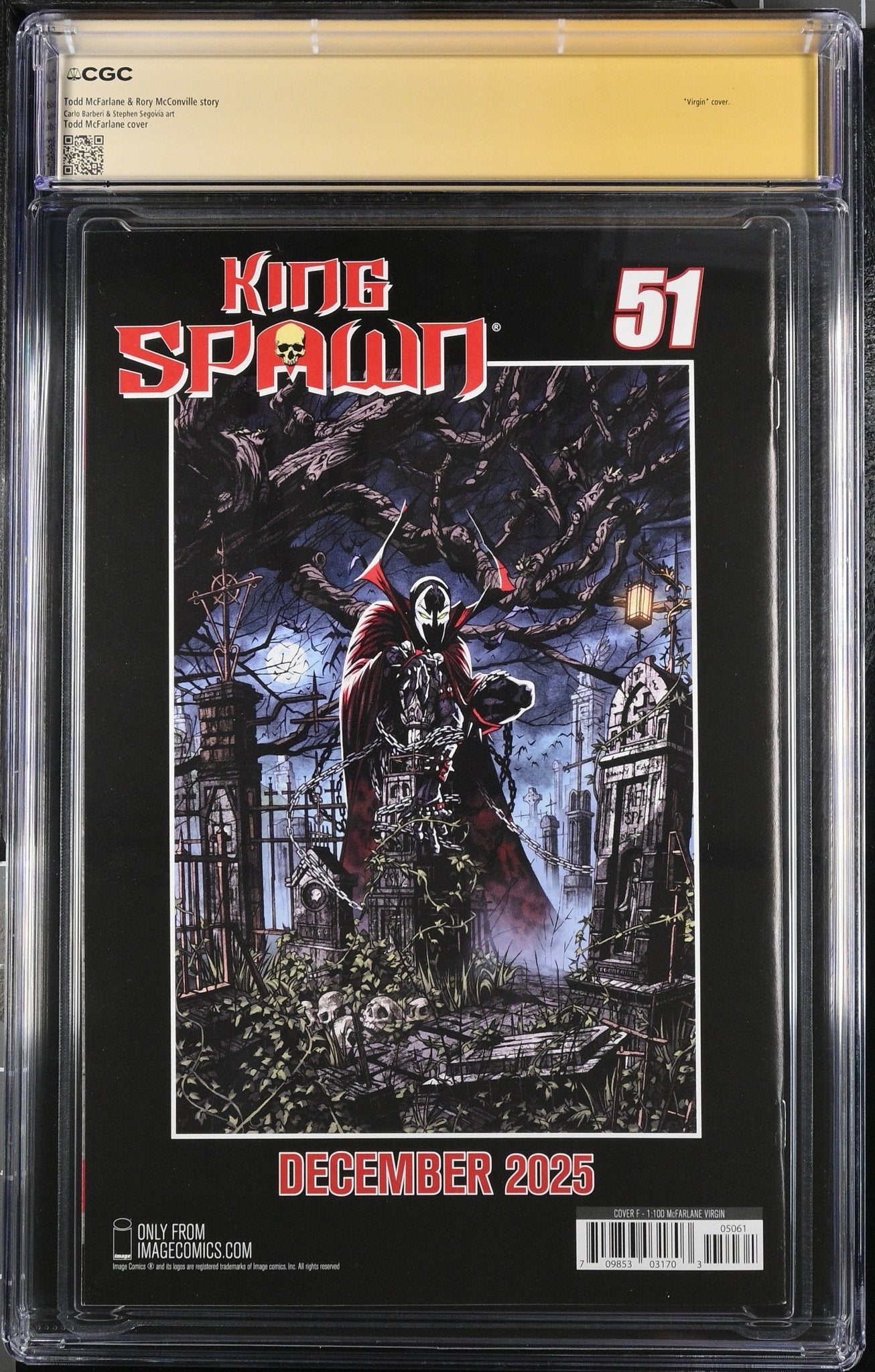 King Spawn 50 1:100 Variant | McFarlane Signed | CGC 9.8 | Custom Label - DelsBricks Toys & CollectiblesCollectibles:Comic Books & Memorabilia:Comics:Comics & Graphic NovelsDelsBricks Toys & Collectibles412 Comics