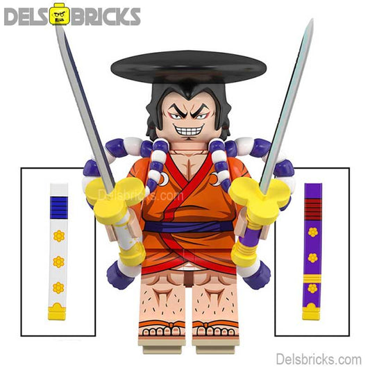 Kozuki Oden from One Piece Lego Anime Minifigures Custom Toys - DelsBricks MinifiguresMinifiguresDelsBricks MinifiguresDelsbricks