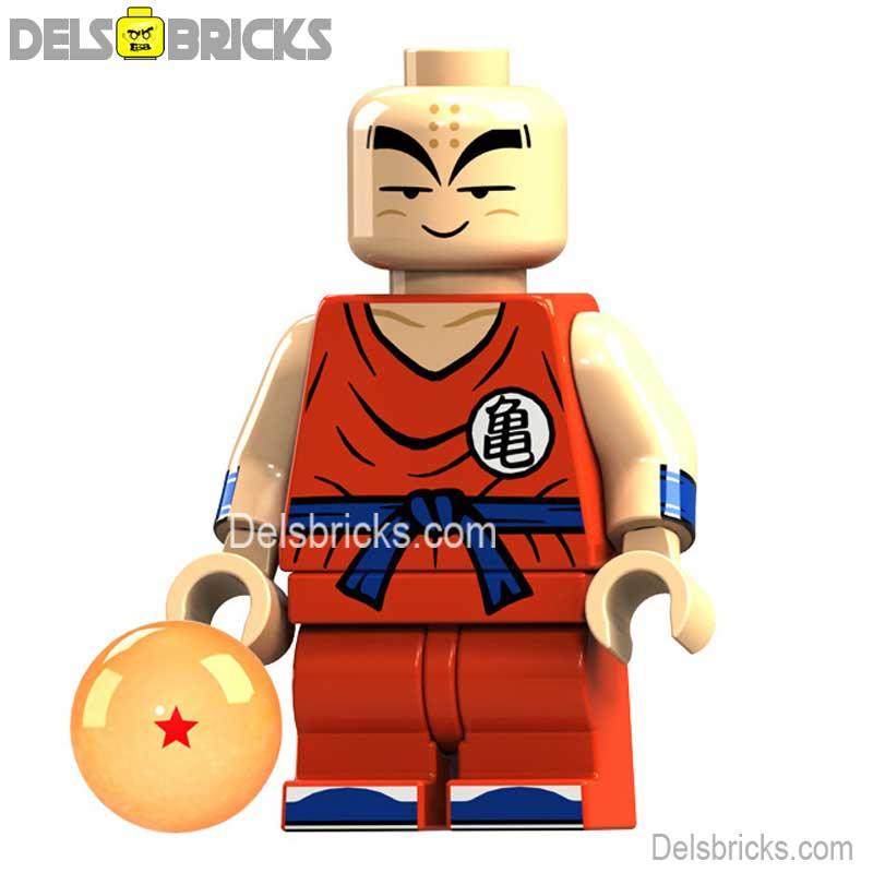 Krillin Dragon Ball Z Super Lego Minifigures Custom Anime Toys - DelsBricks MinifiguresMinifiguresDelsBricks MinifiguresDelsbricks