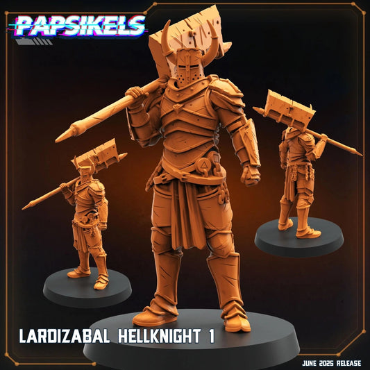 Lardizabal Hell Knight by Papsikels Miniature, 3 Figures, 28/32mm Scale, 64mm, War Gaming, Proxy for Trench Crusade - DelsBricks Toys & CollectiblesResin Printed MiniatureDelsBricks Toys & CollectiblesMega Diamonds & Schwartzreiter Mini Forge