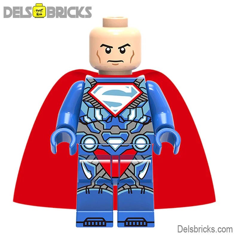 Lex Luther in Superman Suit Lego Minifigures Custom Toys - DelsBricks MinifiguresMinifiguresDelsBricks MinifiguresDelsbricks