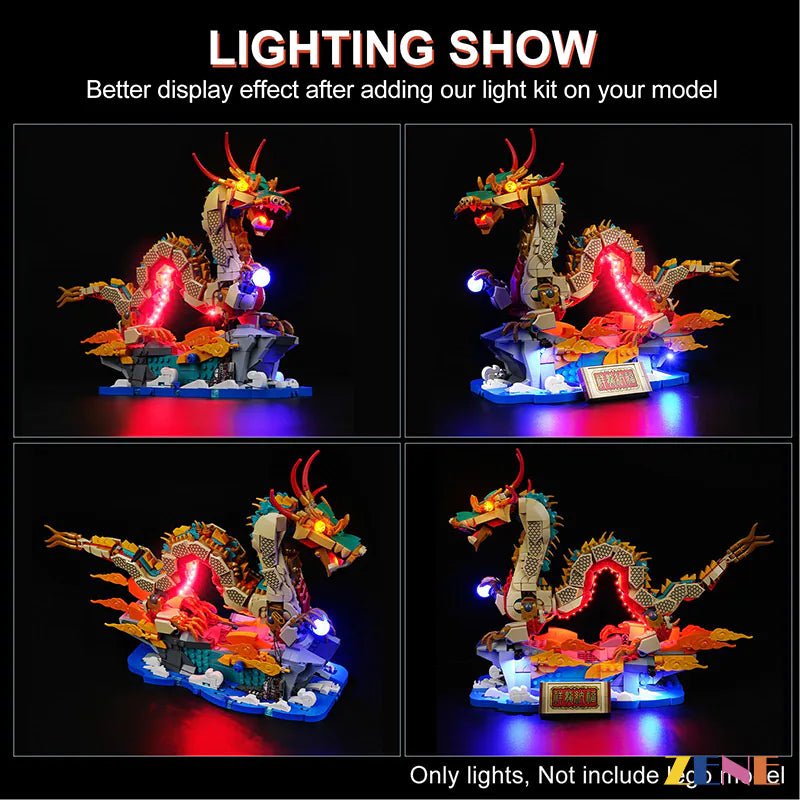 Light Kit for Auspicious Dragon 80112 - DelsBricks Toys & CollectiblesLed Light Kit for LegoDelsBricks Toys & CollectiblesZENE