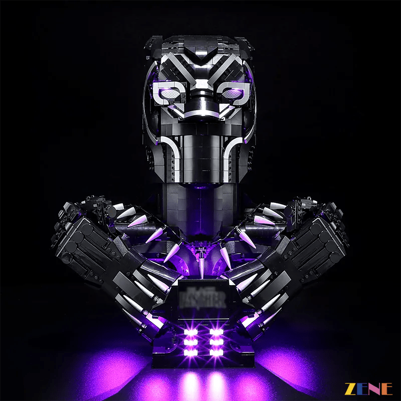 Light Kit for Black Panther Bust 76215 - DelsBricks Toys & CollectiblesLed Light Kit for LegoDelsBricks Toys & CollectiblesZENE