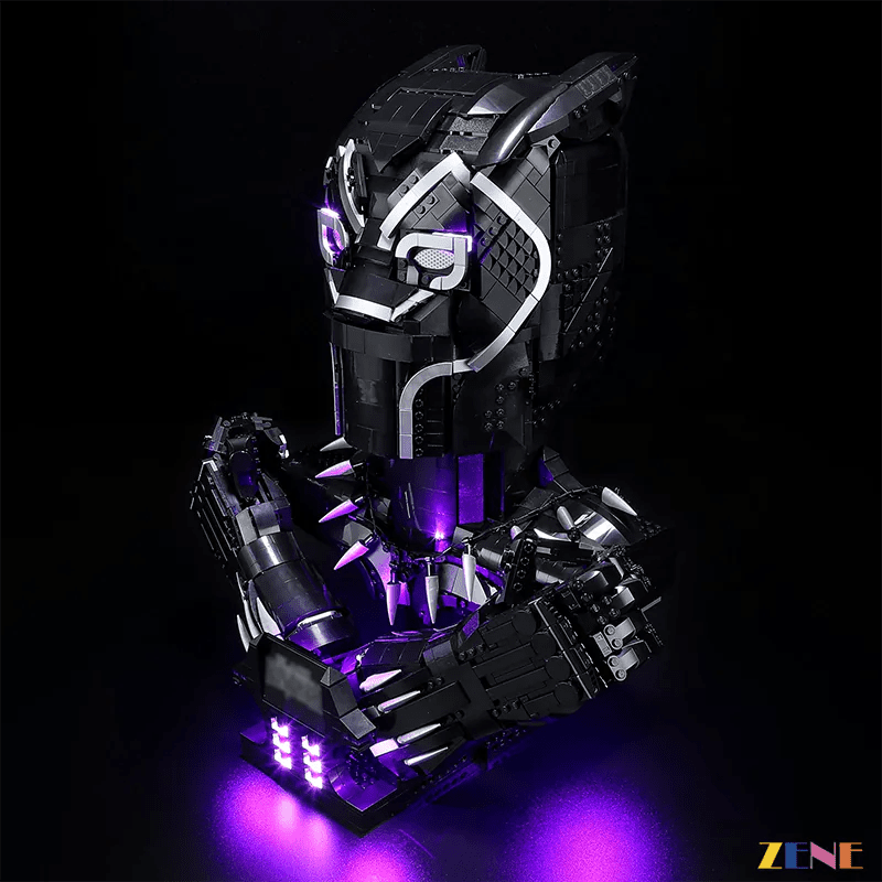 Light Kit for Black Panther Bust 76215 - DelsBricks Toys & CollectiblesLed Light Kit for LegoDelsBricks Toys & CollectiblesZENE