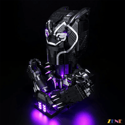 Light Kit for Black Panther Bust 76215 - DelsBricks Toys & CollectiblesLed Light Kit for LegoDelsBricks Toys & CollectiblesZENE