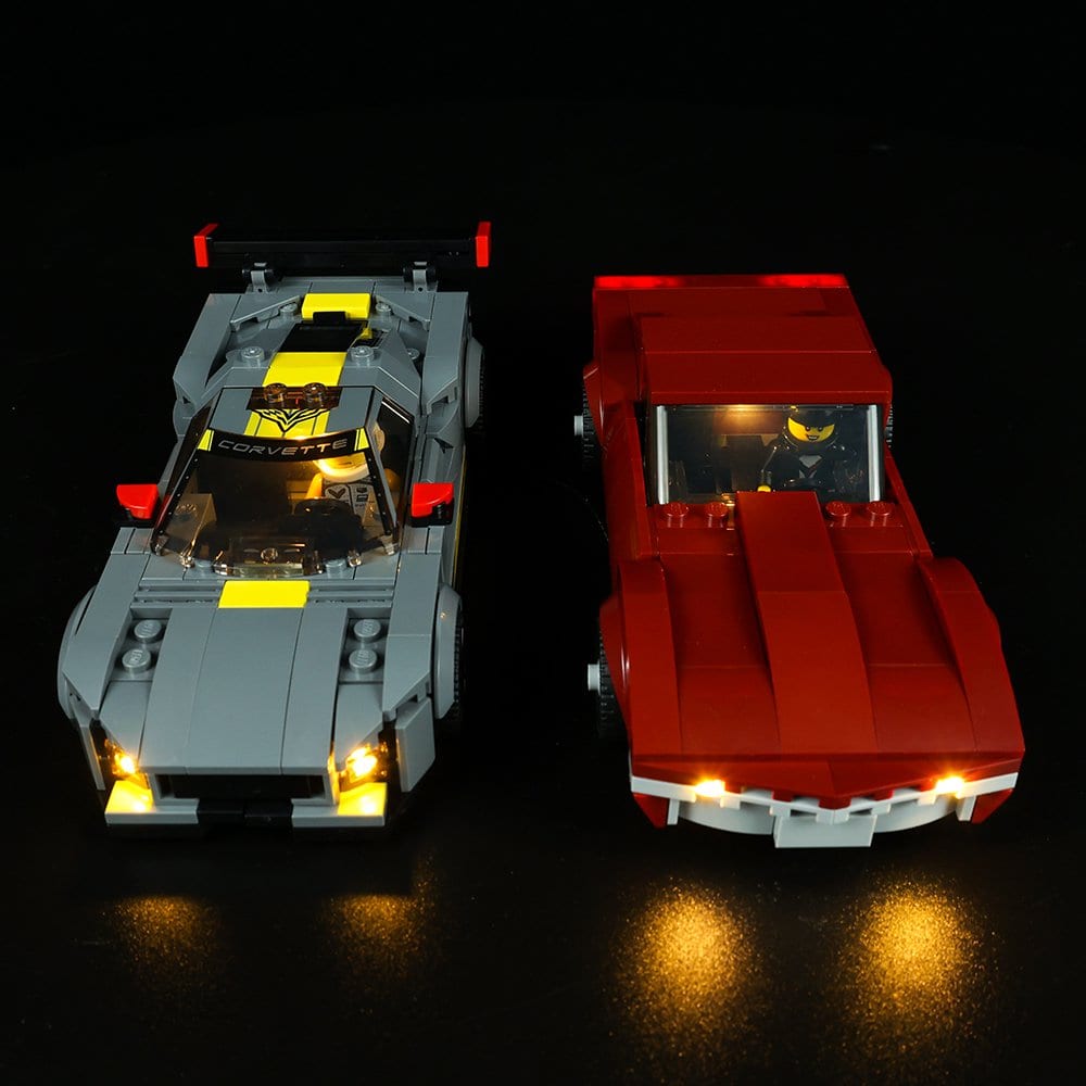 Light Kit for Chevrolet Corvette C8.R Race Car and 1968 Chevrolet Corvette 76903 - DelsBricks Toys & CollectiblesLed Light Kit for LegoDelsBricks Toys & CollectiblesZENE