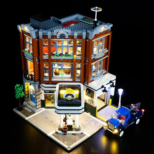 Light Kit for Corner Garage 10264 (Wireless Module) - DelsBricks Toys & CollectiblesLed Light Kit for LegoDelsBricks Toys & CollectiblesZENE