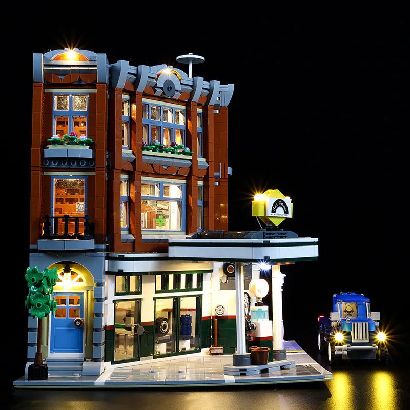 Light Kit for Corner Garage 10264 (Wireless Module) - DelsBricks Toys & CollectiblesLed Light Kit for LegoDelsBricks Toys & CollectiblesZENE
