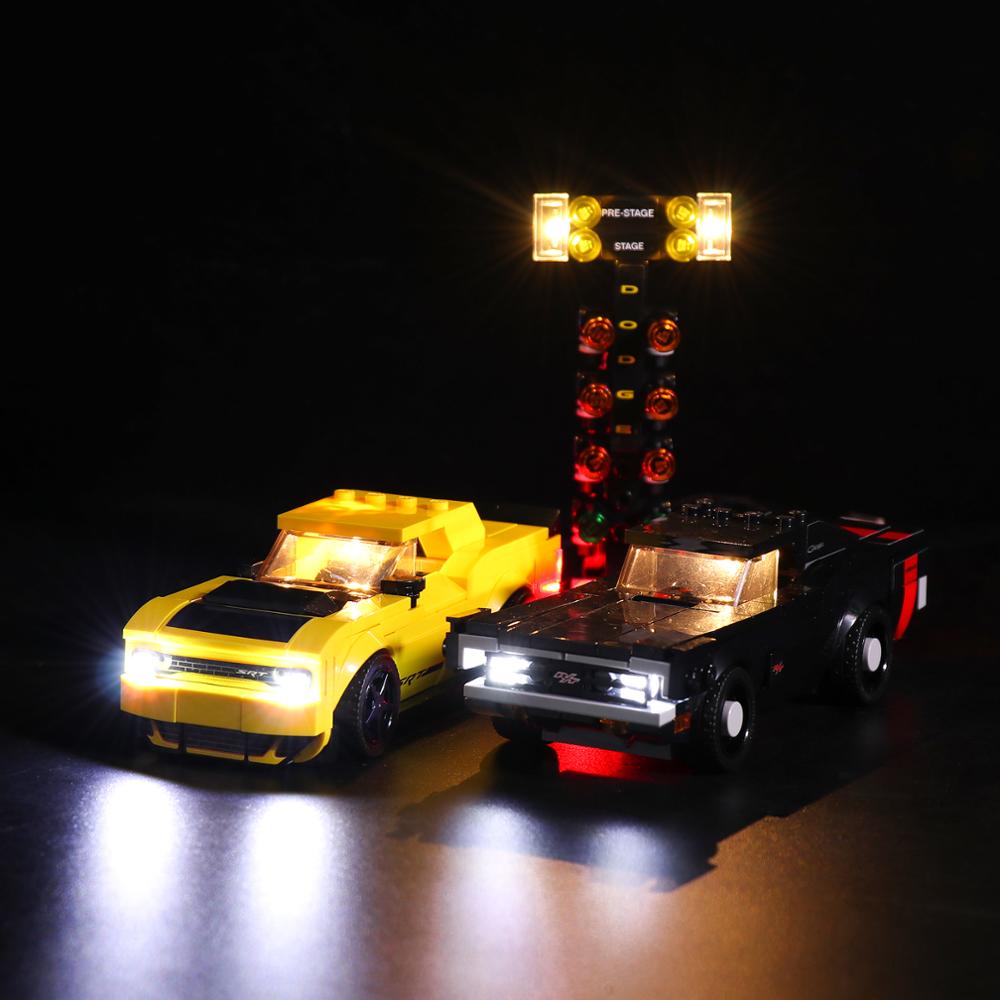 Light Kit for Dodge Challenger SRT Demon Charger R/T 75893 - DelsBricks Toys & CollectiblesLed Light Kit for LegoDelsBricks Toys & CollectiblesZENE