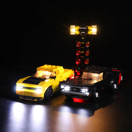 Light Kit for Dodge Challenger SRT Demon Charger R/T 75893 - DelsBricks Toys & CollectiblesLed Light Kit for LegoDelsBricks Toys & CollectiblesZENE