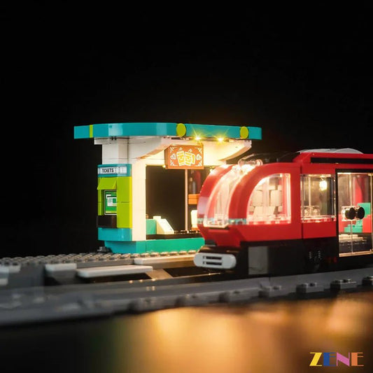 Light Kit for Downtown Streetcar and Station 60423 - DelsBricks Toys & CollectiblesLed Light Kit for LegoDelsBricks Toys & CollectiblesZENE