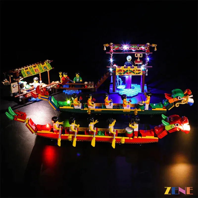 Light Kit for Dragon Boat Race 80103 - DelsBricks Toys & CollectiblesLed Light Kit for LegoDelsBricks Toys & CollectiblesZENE