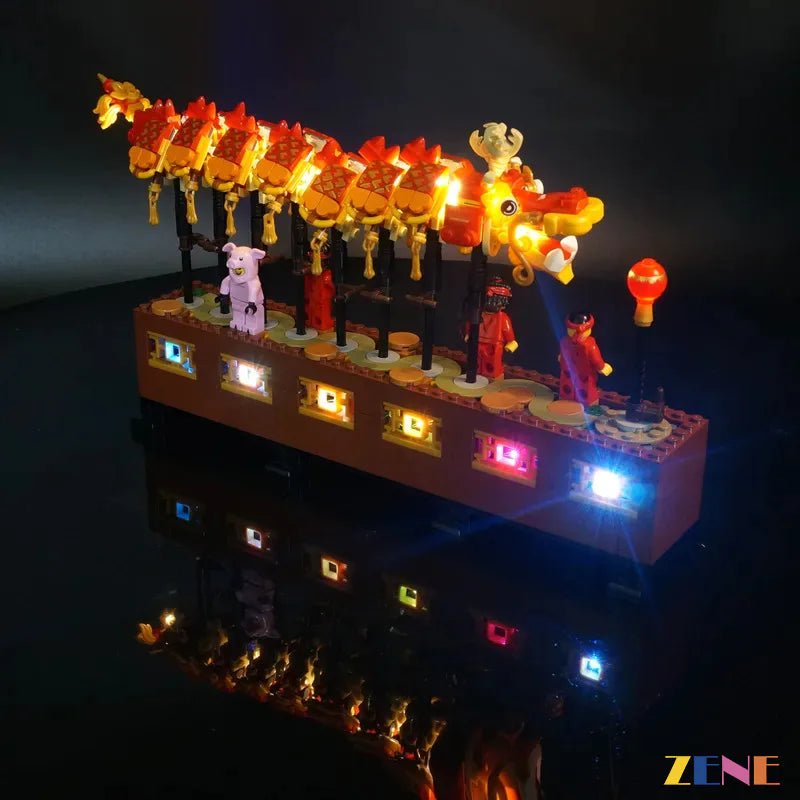 Light Kit for Dragon Dance 80102 - DelsBricks Toys & CollectiblesLed Light Kit for LegoDelsBricks Toys & CollectiblesZENE