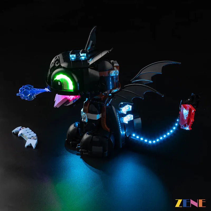 Light Kit for Dragon Toothless 10375 (Ver2) - DelsBricks Toys & CollectiblesLed Light Kit for LEGODelsBricks Toys & CollectiblesZENE