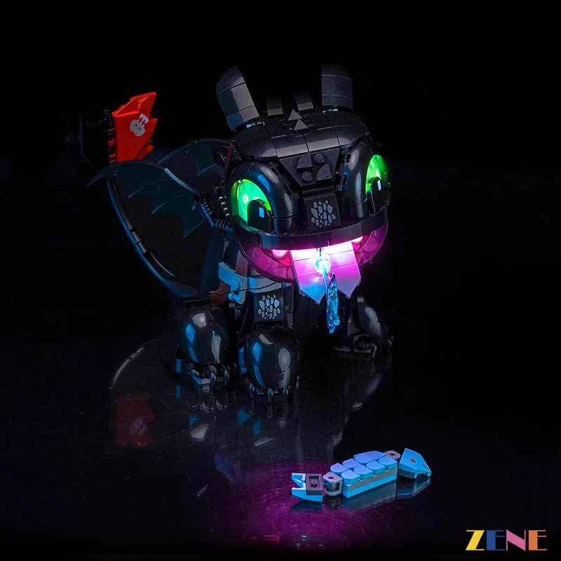 Light Kit for Dragon Toothless 10375 - DelsBricks Toys & CollectiblesLed Light Kit for LEGO ZENE20DelsBricks Toys & CollectiblesZENE
