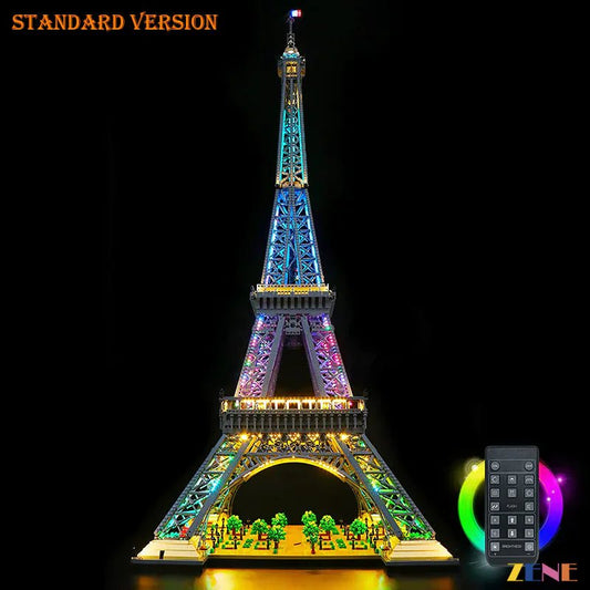 Light Kit for Eiffel Tower 10307 Multi Color - DelsBricks Toys & CollectiblesLed Light Kit for LegoDelsBricks Toys & CollectiblesZENE