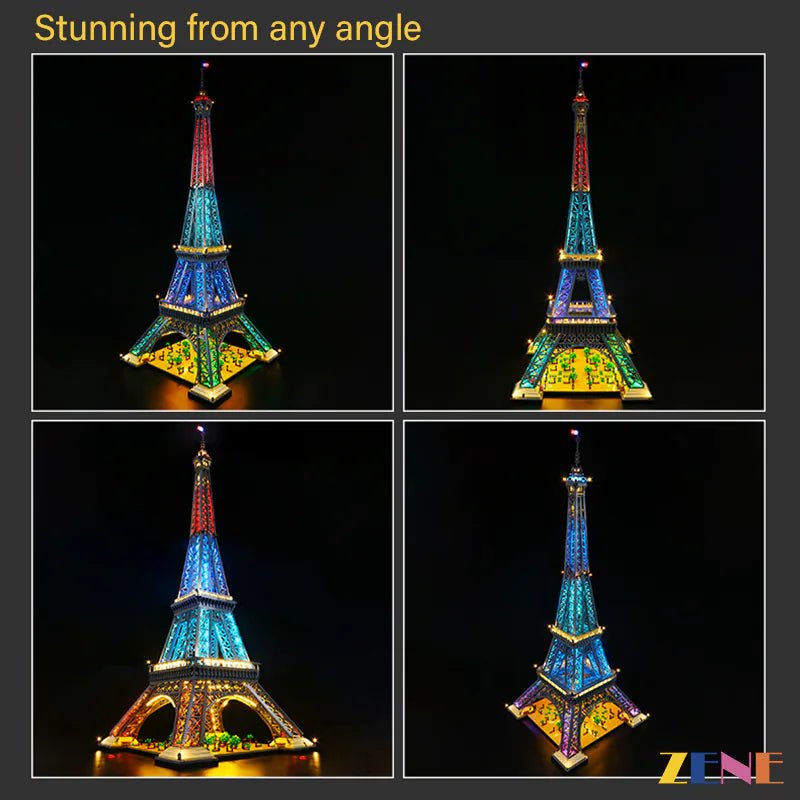 Light Kit for Eiffel Tower 10307 Multi Color - DelsBricks Toys & CollectiblesLed Light Kit for LegoDelsBricks Toys & CollectiblesZENE