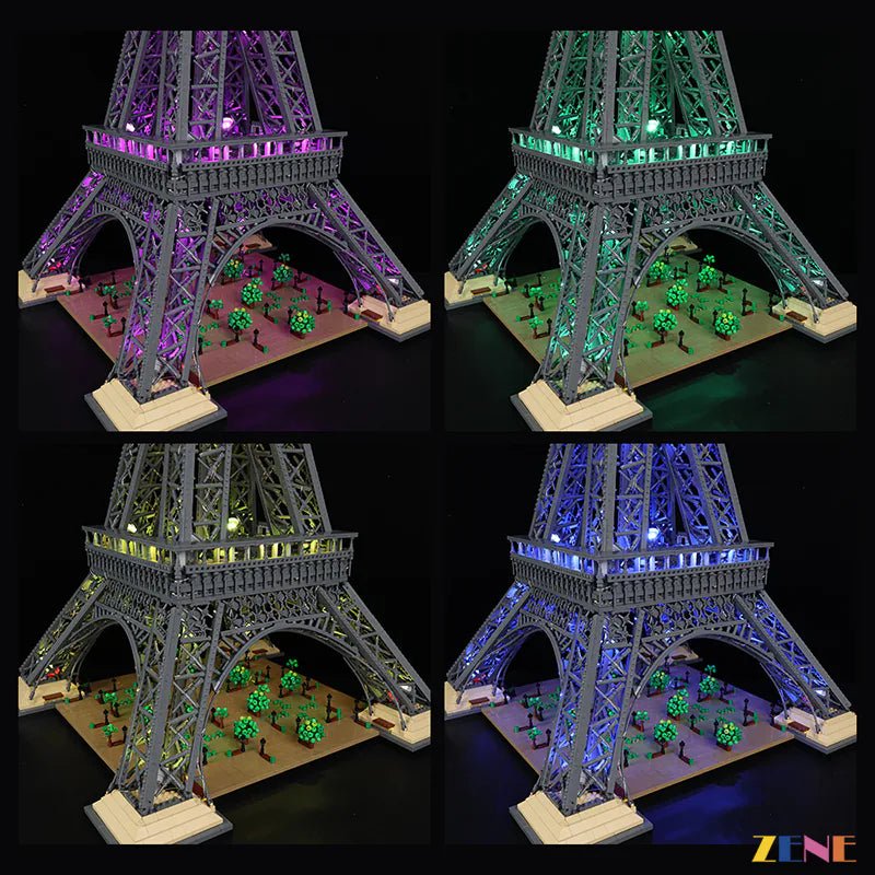 Light Kit for Eiffel Tower 10307 Multicolor (RGB Ver.) - DelsBricks Toys & CollectiblesLed Light Kit for LegoDelsBricks Toys & CollectiblesZENE