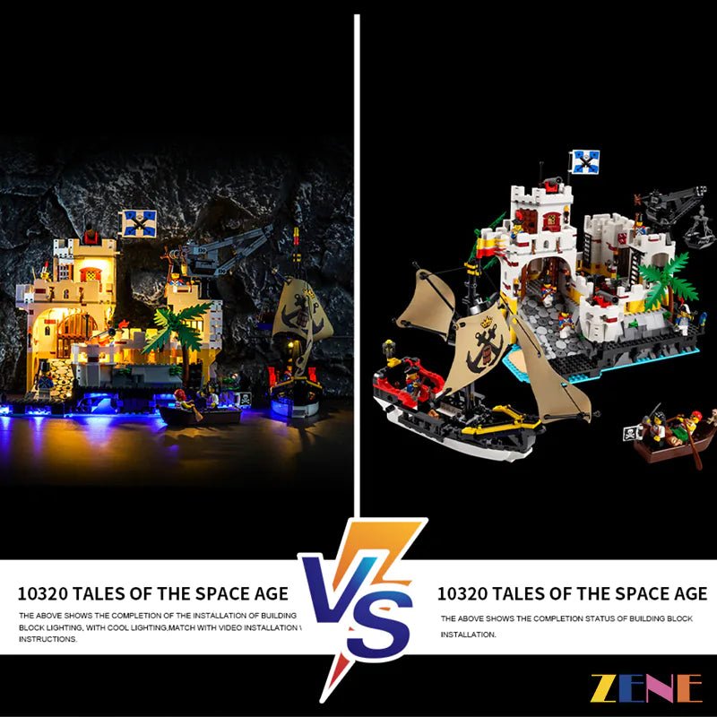 Light Kit for Eldorado Fortress 10320 - DelsBricks Toys & CollectiblesLed Light Kit for LegoDelsBricks Toys & CollectiblesZENE