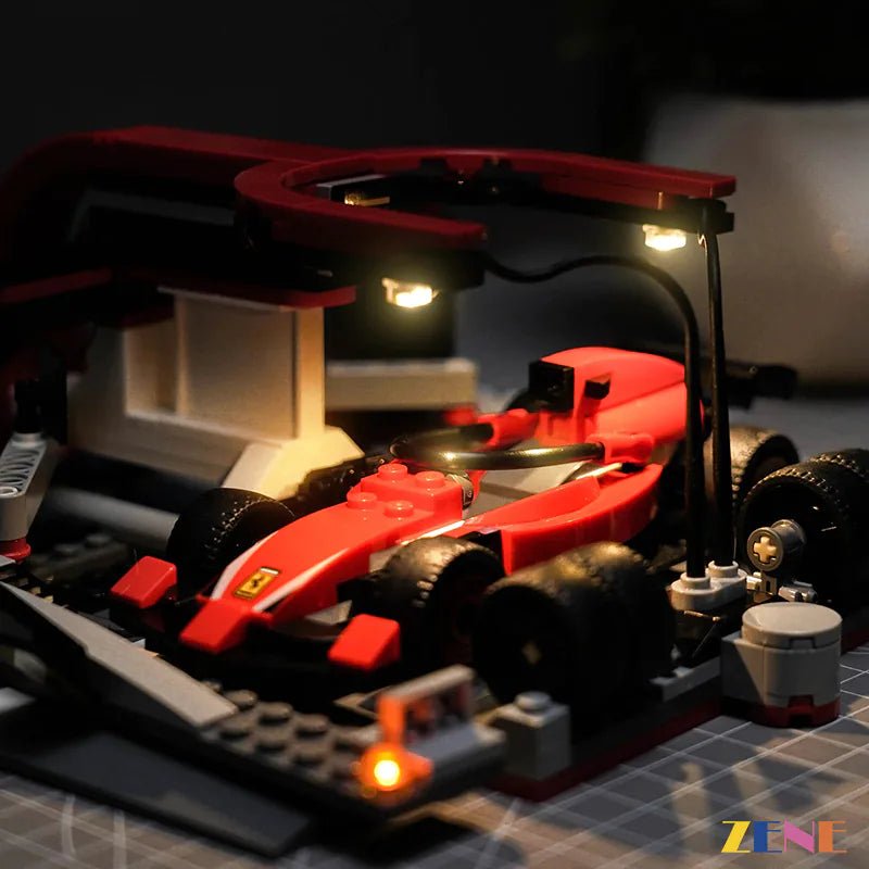 Light Kit for F1 Pit Stop & Pit Crew with Ferrari Car 60443 - DelsBricks Toys & CollectiblesLed Light Kit for LEGO ZENE20DelsBricks Toys & CollectiblesZENE