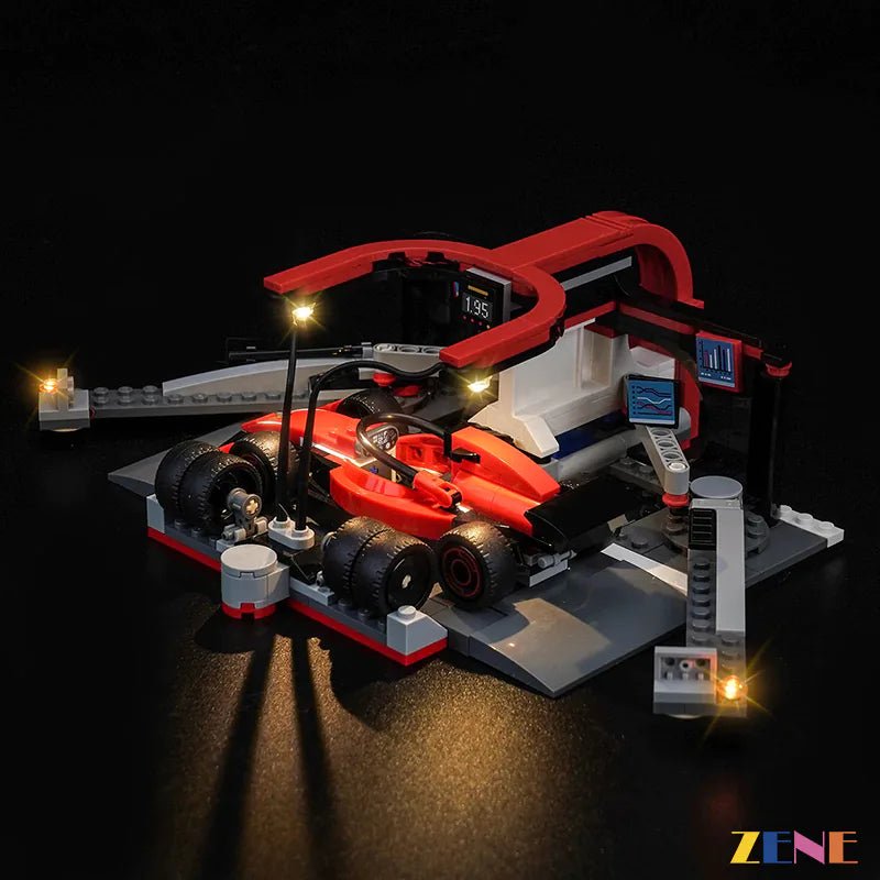 Light Kit for F1 Pit Stop & Pit Crew with Ferrari Car 60443 - DelsBricks Toys & CollectiblesLed Light Kit for LEGO ZENE20DelsBricks Toys & CollectiblesZENE