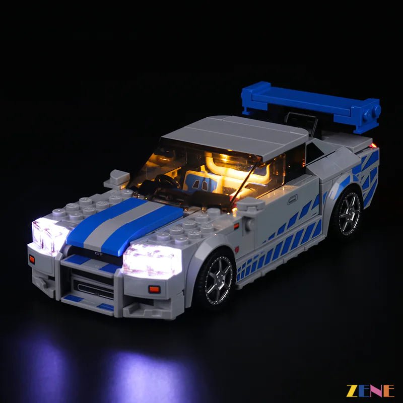 Light Kit for Fast Furious Nissan GT - R (R34) 76917 - DelsBricks Toys & CollectiblesLed Light Kit for LegoDelsBricks Toys & CollectiblesZENE