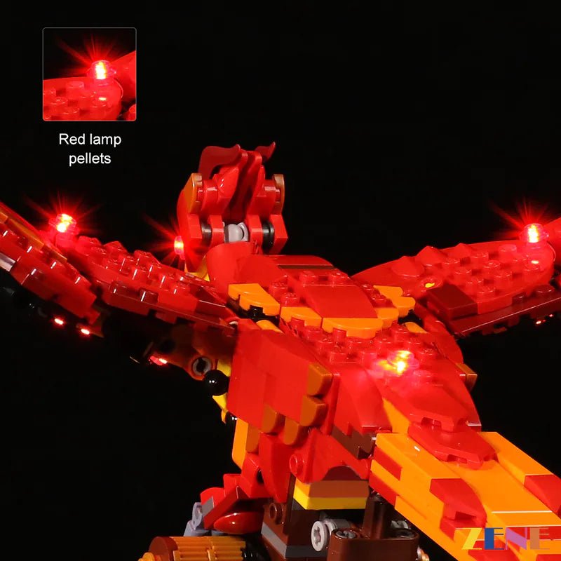 Light Kit for Fawkes Dumbledore’s Phoenix 76394 - DelsBricks Toys & CollectiblesLed Light Kit for LegoDelsBricks Toys & CollectiblesZENE