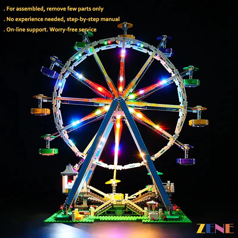 Light Kit for Ferris Wheel 10247 (Ver. 2) - DelsBricks Toys & CollectiblesLed Light Kit for LegoDelsBricks Toys & CollectiblesZENE