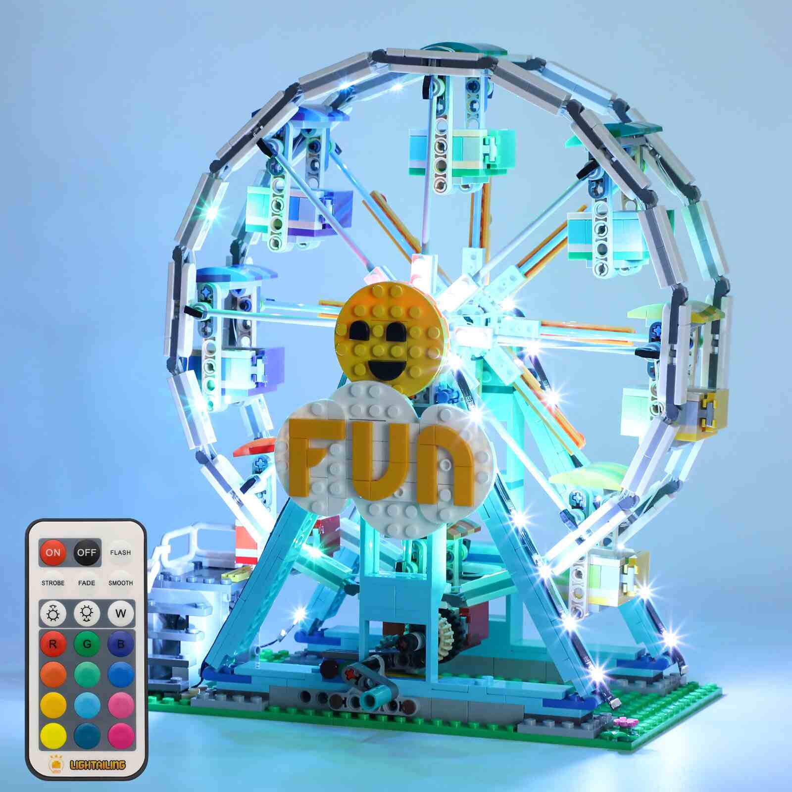 Light Kit for Ferris Wheel 31119 (RC & 12 RGB Colors) - DelsBricks Toys & CollectiblesLed Light Kit for LegoDelsBricks Toys & CollectiblesZENE