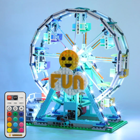 Light Kit for Ferris Wheel 31119 (RC & 12 RGB Colors) - DelsBricks Toys & CollectiblesLed Light Kit for LegoDelsBricks Toys & CollectiblesZENE