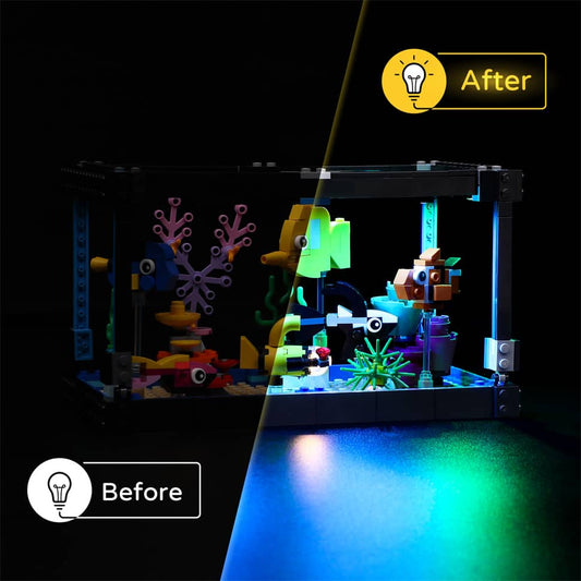 Light Kit for Fish Tank 31122 - DelsBricks Toys & CollectiblesLed Light Kit for LegoDelsBricks Toys & CollectiblesZENE