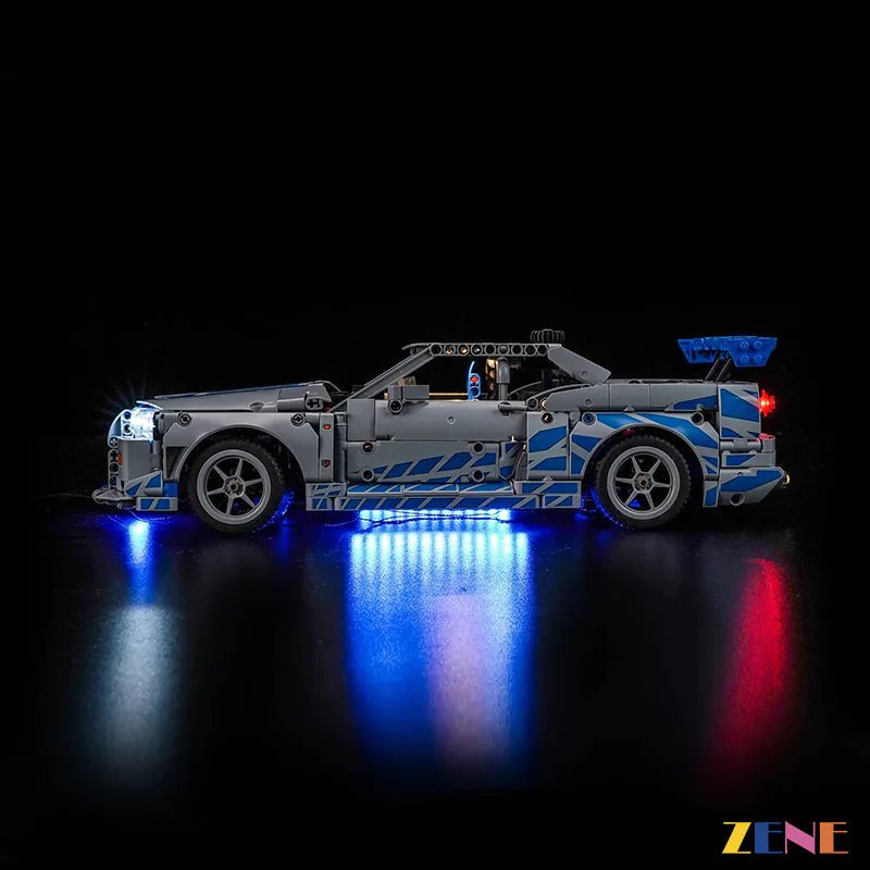 Light Kit for Furious Nissan Skyline GT - R (R34) Car 42210 - DelsBricks Toys & CollectiblesLed Light Kit for LEGO ZENE20DelsBricks Toys & CollectiblesZENE