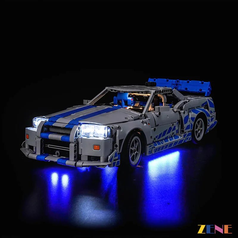 Light Kit for Furious Nissan Skyline GT - R (R34) Car 42210 - DelsBricks Toys & CollectiblesLed Light Kit for LEGO ZENE20DelsBricks Toys & CollectiblesZENE