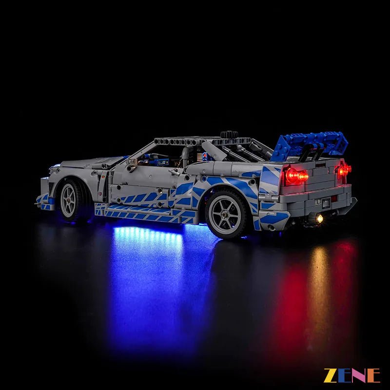 Light Kit for Furious Nissan Skyline GT - R (R34) Car 42210 - DelsBricks Toys & CollectiblesLed Light Kit for LEGO ZENE20DelsBricks Toys & CollectiblesZENE