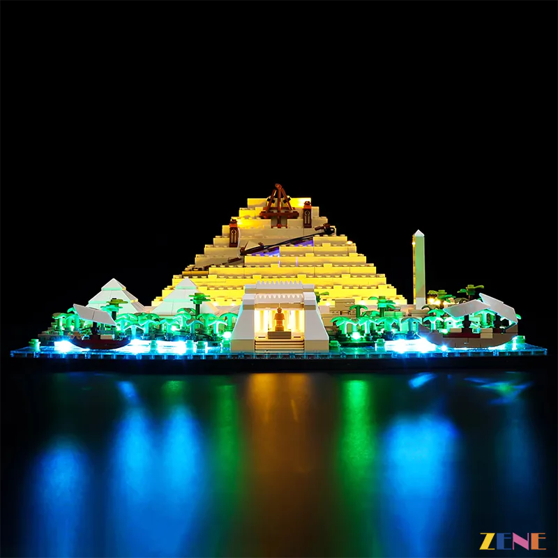 Light Kit for Great Pyramid of Giza 21058 (Ver. 2) - DelsBricks Toys & CollectiblesLed Light Kit for LegoDelsBricks Toys & CollectiblesZENE
