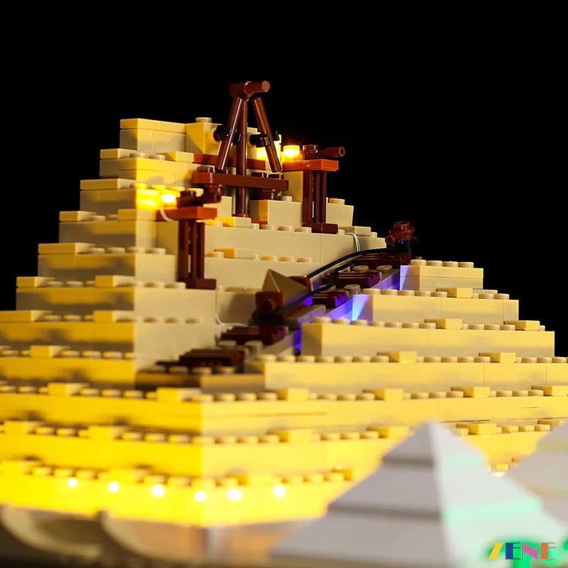 Light Kit for Great Pyramid of Giza 21058 (Ver. 2) - DelsBricks Toys & CollectiblesLed Light Kit for LegoDelsBricks Toys & CollectiblesZENE