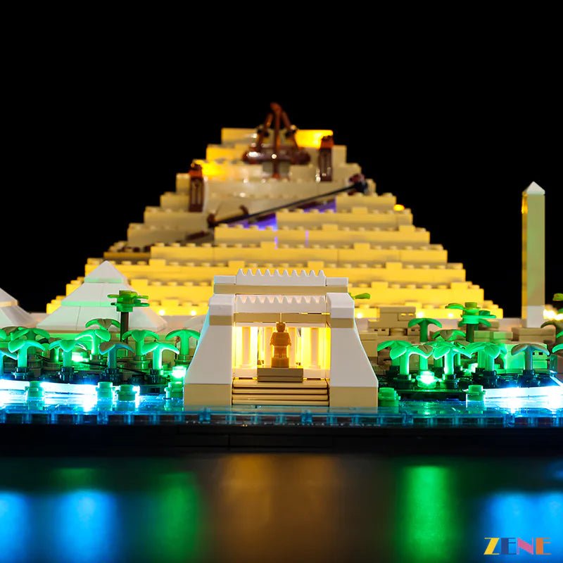 Light Kit for Great Pyramid of Giza 21058 (Ver. 2) - DelsBricks Toys & CollectiblesLed Light Kit for LegoDelsBricks Toys & CollectiblesZENE
