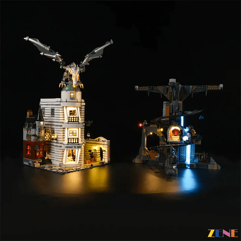 Light Kit for Gringotts™ Wizarding Bank 76417 (Harry Potter) - DelsBricks Toys & CollectiblesLed Light Kit for LegoDelsBricks Toys & CollectiblesZENE