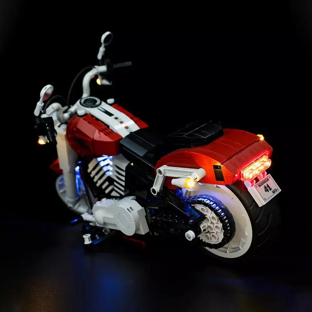 Light Kit for Harley - Davidson® Fat Boy® 10269 (Wheel Blue) - DelsBricks Toys & CollectiblesLed Light Kit for LegoDelsBricks Toys & CollectiblesZENE