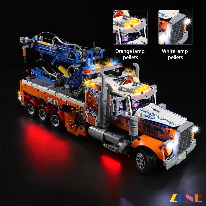 Light Kit for Heavy - duty Tow Truck 42128 - DelsBricks Toys & CollectiblesLed Light Kit for LegoDelsBricks Toys & CollectiblesZENE