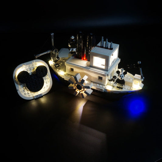 Light Kit for Ideas Steamboat Willie 21317 - DelsBricks Toys & CollectiblesLed Light Kit for LegoDelsBricks Toys & CollectiblesZENE