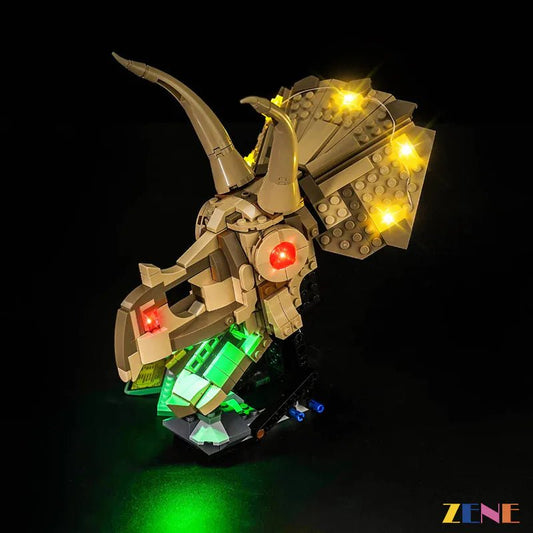 Light Kit for Jurassic World Dinosaur Fossils: Triceratops Skull 76969 - DelsBricks Toys & CollectiblesLed Light Kit for LEGO ZENE20DelsBricks Toys & CollectiblesZENE