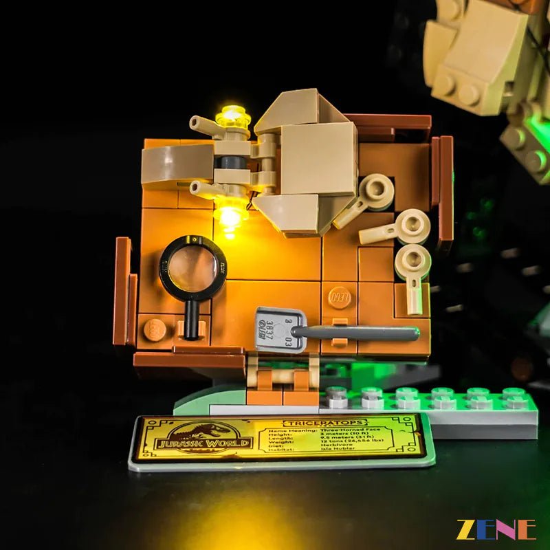 Light Kit for Jurassic World Dinosaur Fossils: Triceratops Skull 76969 - DelsBricks Toys & CollectiblesLed Light Kit for LEGO ZENE20DelsBricks Toys & CollectiblesZENE