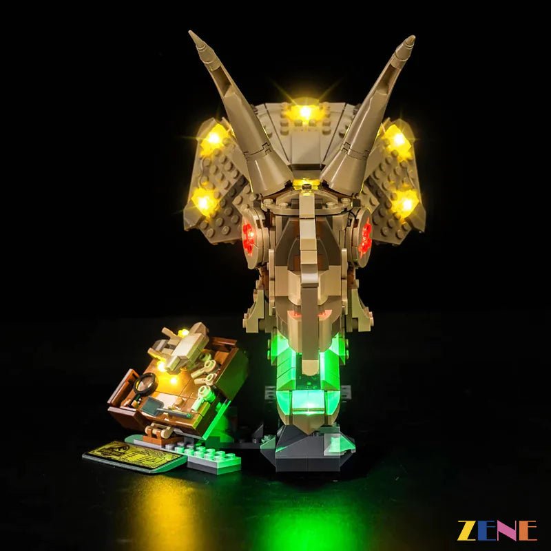 Light Kit for Jurassic World Dinosaur Fossils: Triceratops Skull 76969 - DelsBricks Toys & CollectiblesLed Light Kit for LEGO ZENE20DelsBricks Toys & CollectiblesZENE
