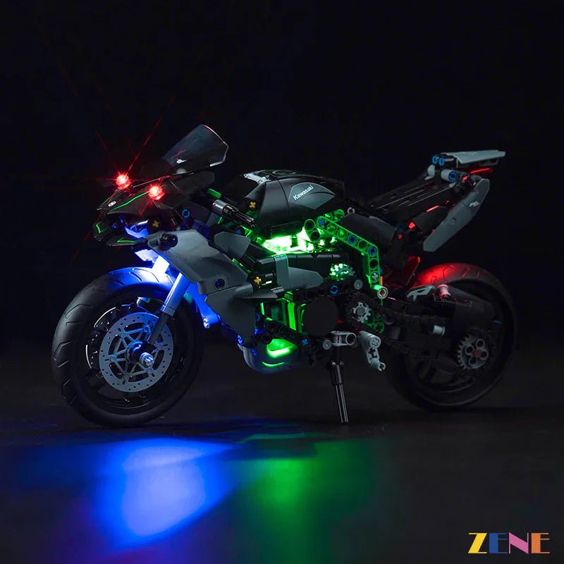 Light Kit for Kawasaki Ninja H2R Motorcycle 42170 - DelsBricks Toys & CollectiblesLed Light Kit for LegoDelsBricks Toys & CollectiblesZENE