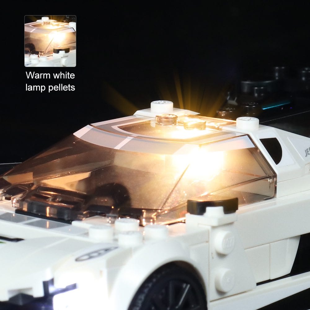 Light Kit for Koenigsegg Jesko 76900 - DelsBricks Toys & CollectiblesLed Light Kit for LegoDelsBricks Toys & CollectiblesZENE