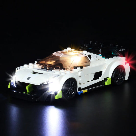 Light Kit for Koenigsegg Jesko 76900 - DelsBricks Toys & CollectiblesLed Light Kit for LegoDelsBricks Toys & CollectiblesZENE