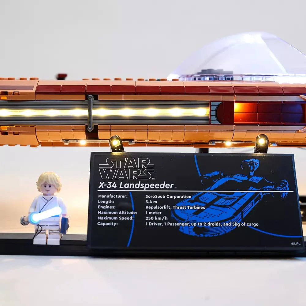 Light Kit for Luke Skywalker’s Landspeeder™ 75341 (Ver. 2) - DelsBricks Toys & CollectiblesLed Light Kit for LegoDelsBricks Toys & CollectiblesZENE