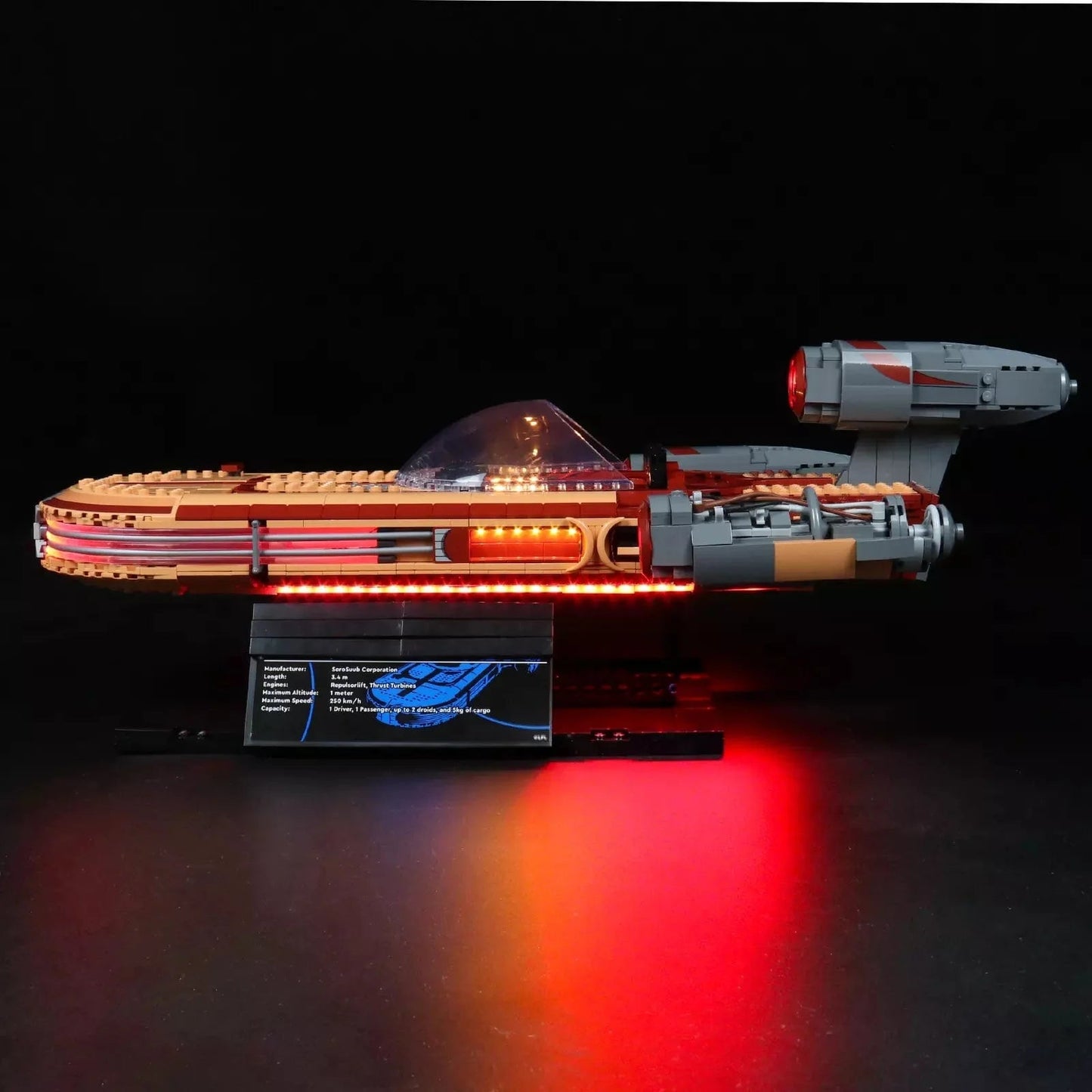 Light Kit for Luke Skywalker’s Landspeeder™ 75341 - DelsBricks Toys & CollectiblesLed Light Kit for LegoDelsBricks Toys & CollectiblesZENE