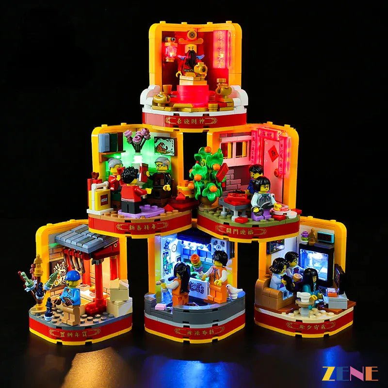 Light Kit for Lunar New Year Traditions 80108 - DelsBricks Toys & CollectiblesLed Light Kit for LegoDelsBricks Toys & CollectiblesZENE